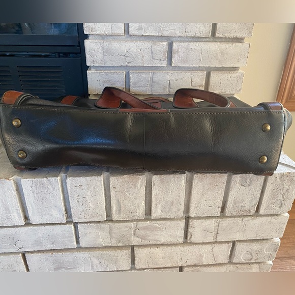 Fossil XL Brown/Black Tote - Picture 3 of 4